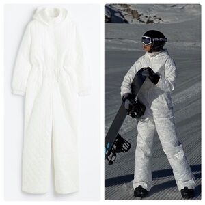 H&M Ski Padded Quilted Jumpsuit Suit New